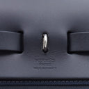 エルメス HERMES エールバッグジップPM 31 ブルーエジェ×ブラック レザー トワルキャドリーユ 2WAYバッグ シルバー金具 青 黒