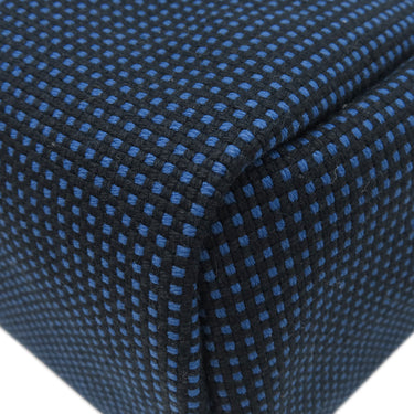 エルメス HERMES エールバッグジップPM 31 ブルーエジェ×ブラック レザー トワルキャドリーユ 2WAYバッグ シルバー金具 青 黒