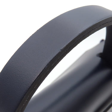 エルメス HERMES エールバッグジップPM 31 ブルーエジェ×ブラック レザー トワルキャドリーユ 2WAYバッグ シルバー金具 青 黒