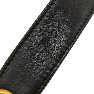 シャネル CHANEL ココマーク ブラック ラムスキン ショルダーバッグ ゴールド金具 チェーンショルダー ヴィンテージ 黒 肩掛け