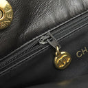 シャネル CHANEL ココマーク ブラック ラムスキン ショルダーバッグ ゴールド金具 チェーンショルダー ヴィンテージ 黒 肩掛け