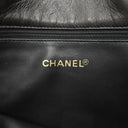 シャネル CHANEL ココマーク ブラック ラムスキン ショルダーバッグ ゴールド金具 チェーンショルダー ヴィンテージ 黒 肩掛け