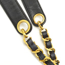 シャネル CHANEL ココマーク ブラック ラムスキン ショルダーバッグ ゴールド金具 チェーンショルダー ヴィンテージ 黒 肩掛け