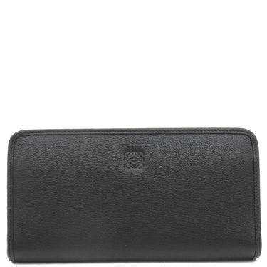 ロエベ LOEWE ジップアラウンド ウォレット 113N95.F13 ブラック レザー 長財布 ゴールド金具 黒 ラウンドファスナー