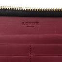 ロエベ LOEWE ジップアラウンド ウォレット 113N95.F13 ブラック レザー 長財布 ゴールド金具 黒 ラウンドファスナー