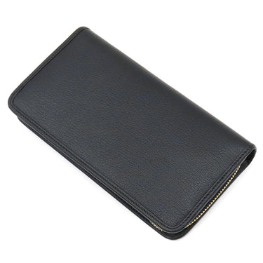 ロエベ LOEWE ジップアラウンド ウォレット 113N95.F13 ブラック レザー 長財布 ゴールド金具 黒 ラウンドファスナー