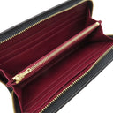 ロエベ LOEWE ジップアラウンド ウォレット 113N95.F13 ブラック レザー 長財布 ゴールド金具 黒 ラウンドファスナー