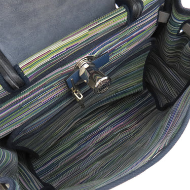 エルメス HERMES エールバッグ PM ブルー系 レザー ヴィブラート トワルオフィシエ 2WAYバッグ シルバー金具 紺 緑 ショルダー ハンドバッグ 鍵/カデナ/クロシェット欠品