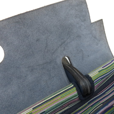 エルメス HERMES エールバッグ PM ブルー系 レザー ヴィブラート トワルオフィシエ 2WAYバッグ シルバー金具 紺 緑 ショルダー ハンドバッグ 鍵/カデナ/クロシェット欠品