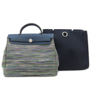 エルメス HERMES エールバッグ PM ブルー系 レザー ヴィブラート トワルオフィシエ 2WAYバッグ シルバー金具 紺 緑 ショルダー ハンドバッグ 鍵/カデナ/クロシェット欠品