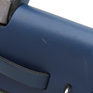 エルメス HERMES エールバッグ PM ブルー系 レザー ヴィブラート トワルオフィシエ 2WAYバッグ シルバー金具 紺 緑 ショルダー ハンドバッグ 鍵/カデナ/クロシェット欠品