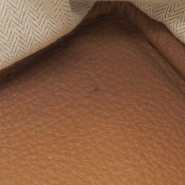 エルメス HERMES ガーデンパーティーPM ゴールド ネゴンダ トートバッグ シルバー金具 茶