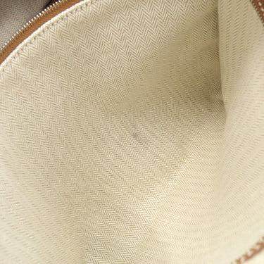 エルメス HERMES ガーデンパーティーPM ゴールド ネゴンダ トートバッグ シルバー金具 茶