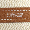 エルメス HERMES ガーデンパーティーPM ゴールド ネゴンダ トートバッグ シルバー金具 茶