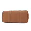 エルメス HERMES ガーデンパーティーPM ゴールド ネゴンダ トートバッグ シルバー金具 茶