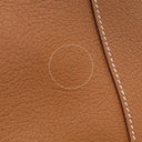 エルメス HERMES ガーデンパーティーPM ゴールド ネゴンダ トートバッグ シルバー金具 茶