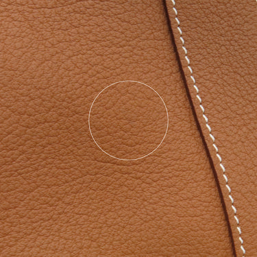 エルメス HERMES ガーデンパーティーPM ゴールド ネゴンダ トートバッグ シルバー金具 茶