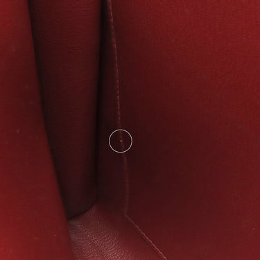 エルメス HERMES サックアデペッシュ 38 ブラック×レッド トゴ ブリーフケース マットシルバー金具 【PO品】黒 ビジネスバッグ