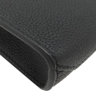 エルメス HERMES サックアデペッシュ 38 ブラック×レッド トゴ ブリーフケース マットシルバー金具 【PO品】黒 ビジネスバッグ