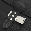 エルメス HERMES サックアデペッシュ 38 ブラック×レッド トゴ ブリーフケース マットシルバー金具 【PO品】黒 ビジネスバッグ