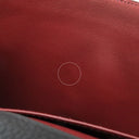 エルメス HERMES サックアデペッシュ 38 ブラック×レッド トゴ ブリーフケース マットシルバー金具 【PO品】黒 ビジネスバッグ