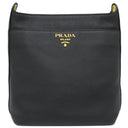 プラダ PRADA メタルロゴ 1BE066 NERO レザー ショルダーバッグ ゴールド金具 黒 VITELLO PHENIX