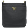 プラダ PRADA メタルロゴ 1BE066 NERO レザー ショルダーバッグ ゴールド金具 黒 VITELLO PHENIX