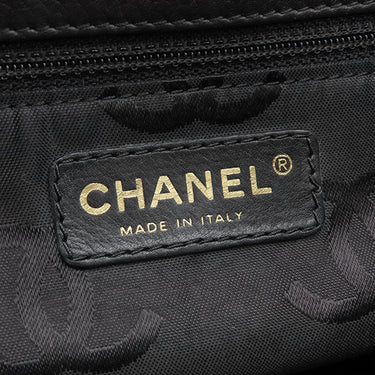シャネル CHANEL ココマーク ブラック ラムスキン ボストンバッグ マットゴールド金具 黒 肩掛け