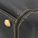 シャネル CHANEL ココマーク ブラック ラムスキン ボストンバッグ マットゴールド金具 黒 肩掛け