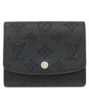 ルイヴィトン LOUIS VUITTON ポルトフォイユ イリス コンパクト M62540 ノワール マヒナレザー 二つ折り財布 シルバー金具 黒