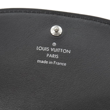 ルイヴィトン LOUIS VUITTON ポルトフォイユ イリス コンパクト M62540 ノワール マヒナレザー 二つ折り財布 シルバー金具 黒