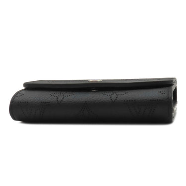 ルイヴィトン LOUIS VUITTON ポルトフォイユ イリス コンパクト M62540 ノワール マヒナレザー 二つ折り財布 シルバー金具 黒