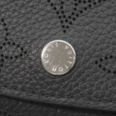 ルイヴィトン LOUIS VUITTON ポルトフォイユ イリス コンパクト M62540 ノワール マヒナレザー 二つ折り財布 シルバー金具 黒