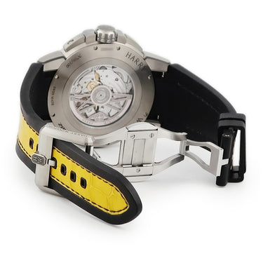 腕時計 ハリーウィンストン Harry Winston オーシャン ザリウム バリエーション イエロー OCEABI42ZZ002 自動巻き メンズ 合金 黒×黄 限定