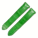 カルティエ Cartier 純正 クロコバンド グリーン クロコダイル 腕時計パーツ 替え ベルト ストラップ 本革 予備 スペア 部品 パーツ 18ｍｍ グリーン 緑