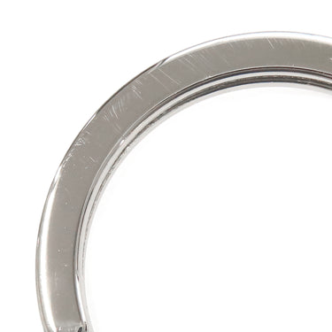 エルメス HERMES カルメン ウノドス セレスト×ナチュラルサブレ ラムスキン キーリング シルバー金具 水色 茶 フリンジ キーホルダー