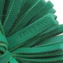 エルメス HERMES カルメン ウノドス ライム×ミント ラムスキン キーリング シルバー金具 黄色 緑 フリンジ キーホルダー