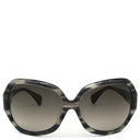 ミュウミュウ MIU MIU スクエアシェイプ 61□15 SMU09M グレー プラスチック サングラス シルバー金具 マーブル グラデーションレンズ