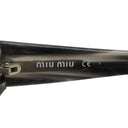 ミュウミュウ MIU MIU スクエアシェイプ 61□15 SMU09M グレー プラスチック サングラス シルバー金具 マーブル グラデーションレンズ