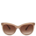 ミュウミュウ MIU MIU バタフライシェイプ 54□19 SMU08U ピンクベージュ プラスチック サングラス ゴールド金具 ブラウンレンズ