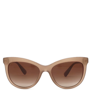 ミュウミュウ MIU MIU バタフライシェイプ 54□19 SMU08U ピンクベージュ プラスチック サングラス ゴールド金具 ブラウンレンズ