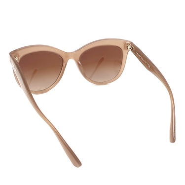 ミュウミュウ MIU MIU バタフライシェイプ 54□19 SMU08U ピンクベージュ プラスチック サングラス ゴールド金具 ブラウンレンズ