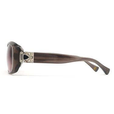 ルイヴィトン LOUIS VUITTON スプソンGM 57□14 Z0070E ブラウン プラスチック サングラス シルバー金具 スクエア ピンクラメ バイオレットレンズ