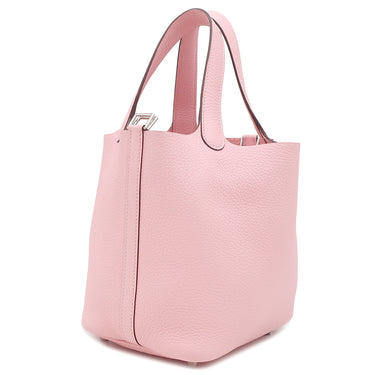 エルメス HERMES ピコタンロックPM ローズサクラ トリヨンクレマンス ハンドバッグ シルバー金具 新品 未使用