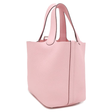 エルメス HERMES ピコタンロックPM ローズサクラ トリヨンクレマンス ハンドバッグ シルバー金具 新品 未使用
