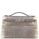 エルメス HERMES ポシェットケリー オンブレ リザード ハンドバッグ シルバー金具 ミニバッグ