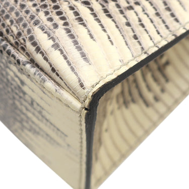 エルメス HERMES ポシェットケリー オンブレ リザード ハンドバッグ シルバー金具 ミニバッグ