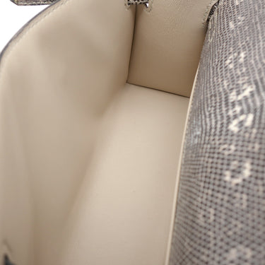 エルメス HERMES ポシェットケリー オンブレ リザード ハンドバッグ シルバー金具 ミニバッグ