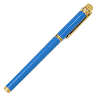 カルティエ Cartier トリニティ ラッカー ブルーXゴールド メタル ラッカー GP K18YG(ペン先) 万年筆 K18ペン先 カートリッジ未装着 カートリッジ・コンバーター両用式
