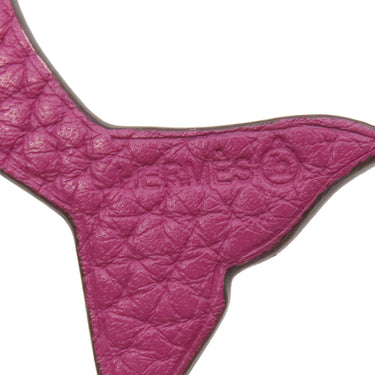 エルメス HERMES プティアッシュ イルカ レッド×パープル ヴォーエプソン トゴ チャーム バッグチャーム petit H 赤 紫